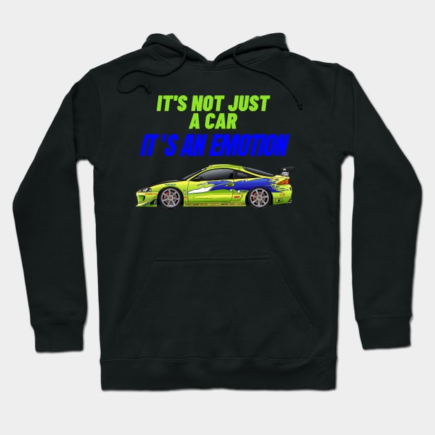 Paul walker's Eclipse { fast and furious } Hoodie by MOTOSHIFT